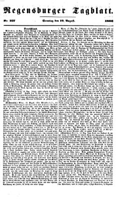 Regensburger Tagblatt Sonntag 19. August 1866