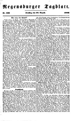 Regensburger Tagblatt Dienstag 28. August 1866