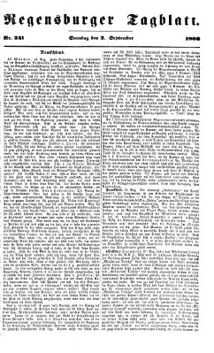 Regensburger Tagblatt Sonntag 2. September 1866