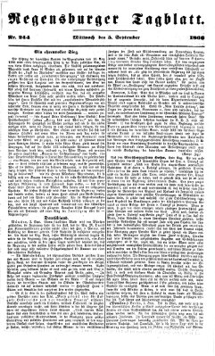 Regensburger Tagblatt Mittwoch 5. September 1866