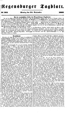 Regensburger Tagblatt Montag 24. September 1866