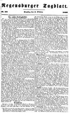 Regensburger Tagblatt Dienstag 2. Oktober 1866