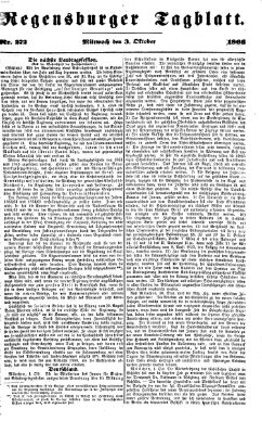 Regensburger Tagblatt Mittwoch 3. Oktober 1866