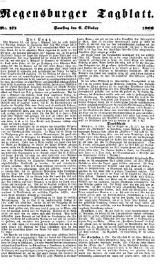 Regensburger Tagblatt Samstag 6. Oktober 1866