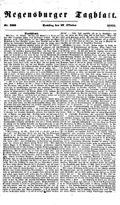 Regensburger Tagblatt Samstag 27. Oktober 1866