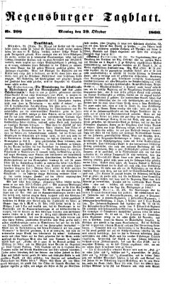 Regensburger Tagblatt Montag 29. Oktober 1866