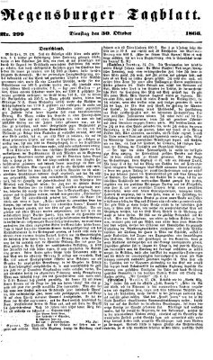 Regensburger Tagblatt Dienstag 30. Oktober 1866