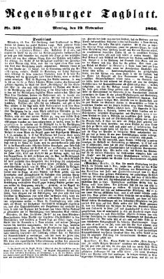 Regensburger Tagblatt Montag 19. November 1866