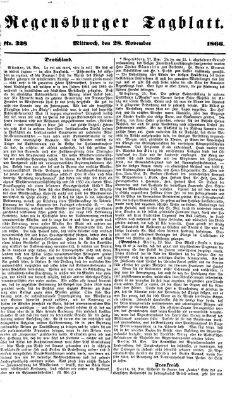 Regensburger Tagblatt Mittwoch 28. November 1866