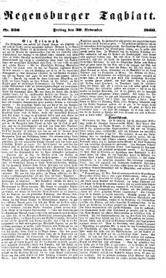 Regensburger Tagblatt Freitag 30. November 1866