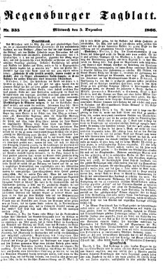 Regensburger Tagblatt Mittwoch 5. Dezember 1866