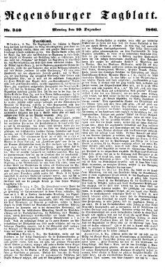 Regensburger Tagblatt Montag 10. Dezember 1866