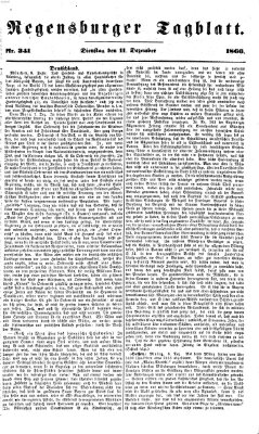 Regensburger Tagblatt Dienstag 11. Dezember 1866