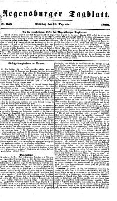 Regensburger Tagblatt Dienstag 18. Dezember 1866