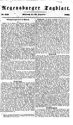 Regensburger Tagblatt Mittwoch 19. Dezember 1866