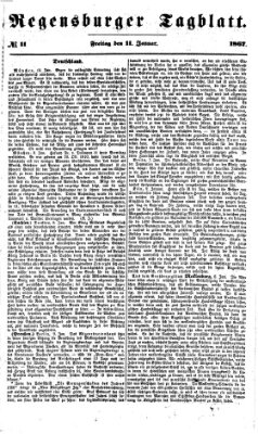 Regensburger Tagblatt Freitag 11. Januar 1867