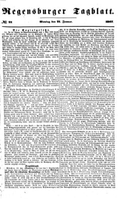 Regensburger Tagblatt Montag 21. Januar 1867