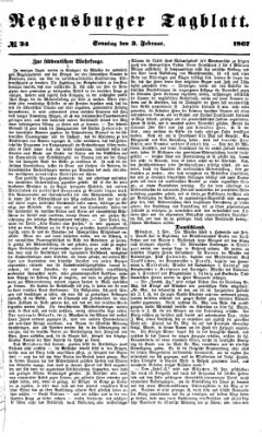 Regensburger Tagblatt Sonntag 3. Februar 1867