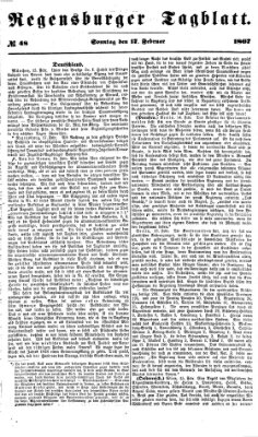 Regensburger Tagblatt Sonntag 17. Februar 1867