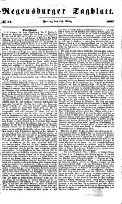 Regensburger Tagblatt Freitag 15. März 1867