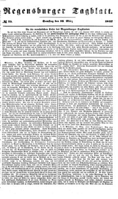 Regensburger Tagblatt Samstag 16. März 1867