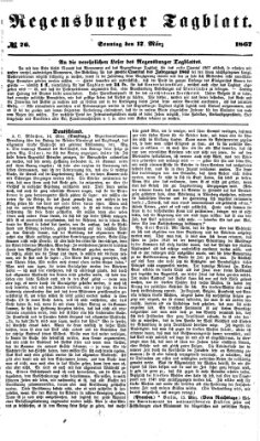 Regensburger Tagblatt Sonntag 17. März 1867