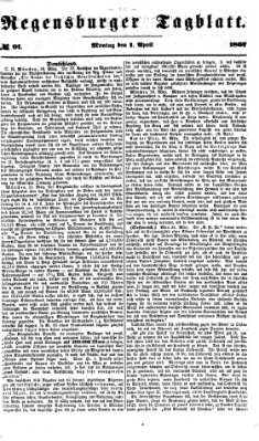 Regensburger Tagblatt Montag 1. April 1867