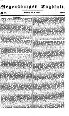 Regensburger Tagblatt Samstag 6. April 1867