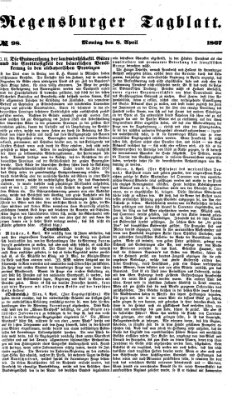 Regensburger Tagblatt Montag 8. April 1867