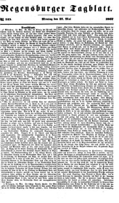 Regensburger Tagblatt Montag 27. Mai 1867