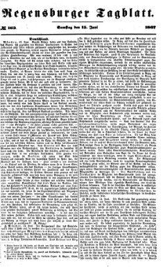 Regensburger Tagblatt Samstag 15. Juni 1867