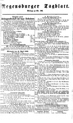 Regensburger Tagblatt Sonntag 17. März 1867