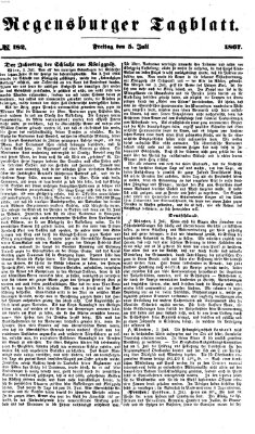 Regensburger Tagblatt Freitag 5. Juli 1867