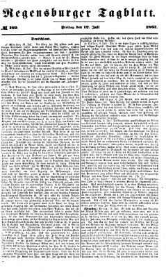 Regensburger Tagblatt Freitag 12. Juli 1867