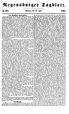 Regensburger Tagblatt Montag 15. Juli 1867