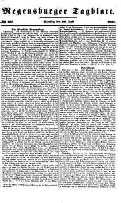 Regensburger Tagblatt Samstag 20. Juli 1867