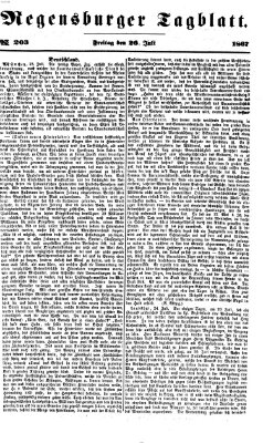 Regensburger Tagblatt Freitag 26. Juli 1867