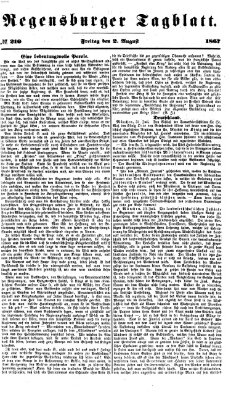 Regensburger Tagblatt Freitag 2. August 1867