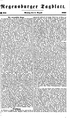 Regensburger Tagblatt Montag 5. August 1867