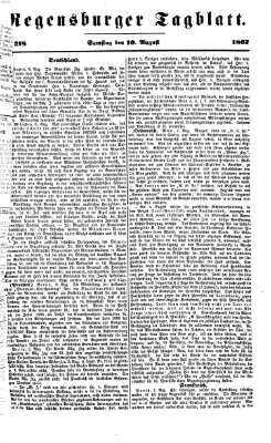 Regensburger Tagblatt Samstag 10. August 1867