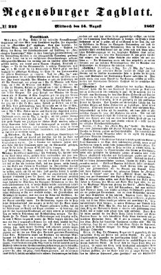 Regensburger Tagblatt Mittwoch 14. August 1867