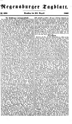 Regensburger Tagblatt Samstag 24. August 1867