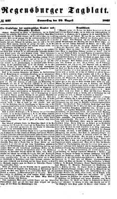 Regensburger Tagblatt Donnerstag 29. August 1867