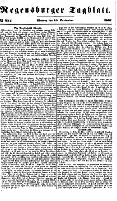 Regensburger Tagblatt Montag 16. September 1867