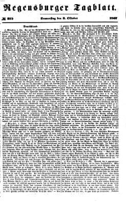 Regensburger Tagblatt Donnerstag 3. Oktober 1867