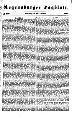 Regensburger Tagblatt Sonntag 20. Oktober 1867