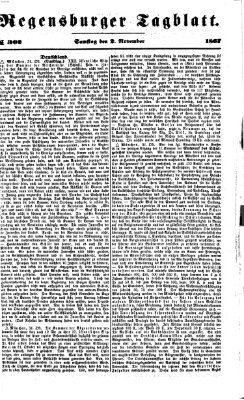 Regensburger Tagblatt Samstag 2. November 1867