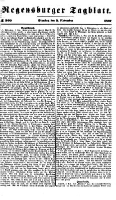 Regensburger Tagblatt Dienstag 5. November 1867