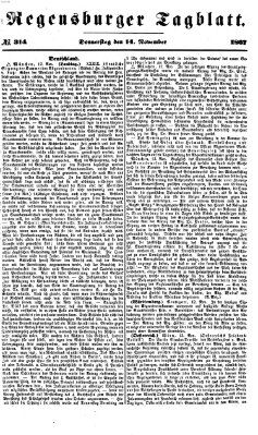 Regensburger Tagblatt Donnerstag 14. November 1867