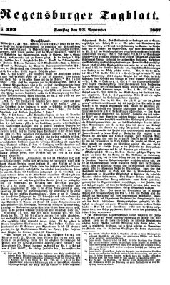 Regensburger Tagblatt Samstag 23. November 1867